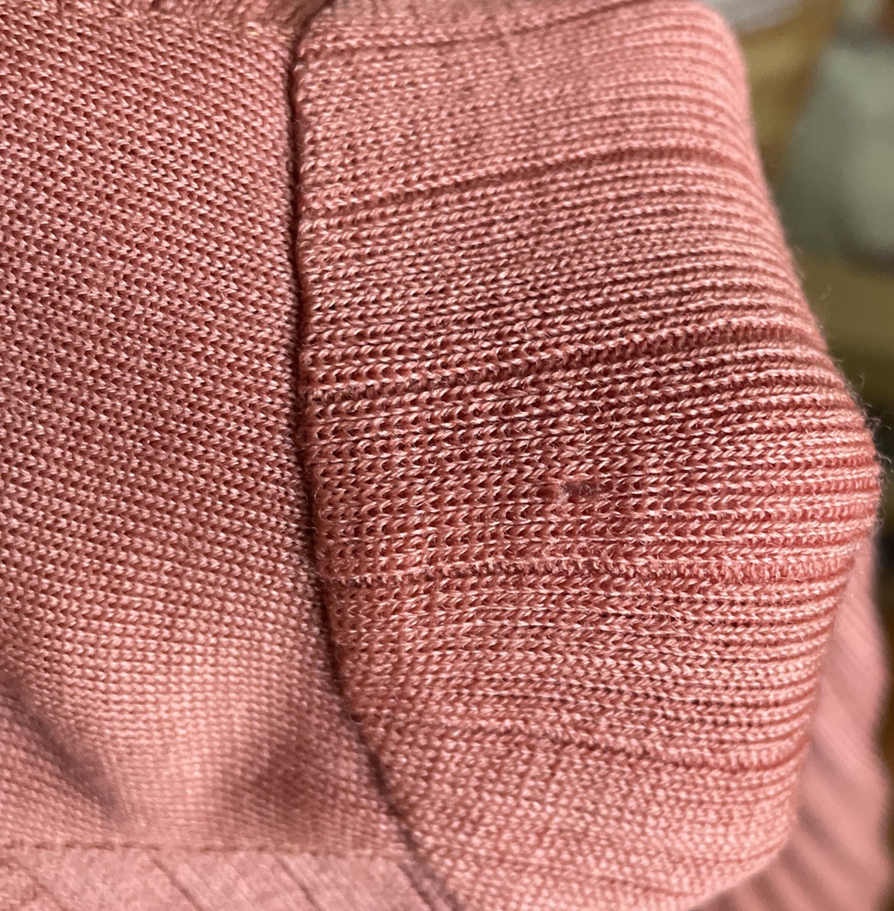70s Francesca For Damon Dress 100% Wool Pleated Blush Guava Long Sleeve 8
