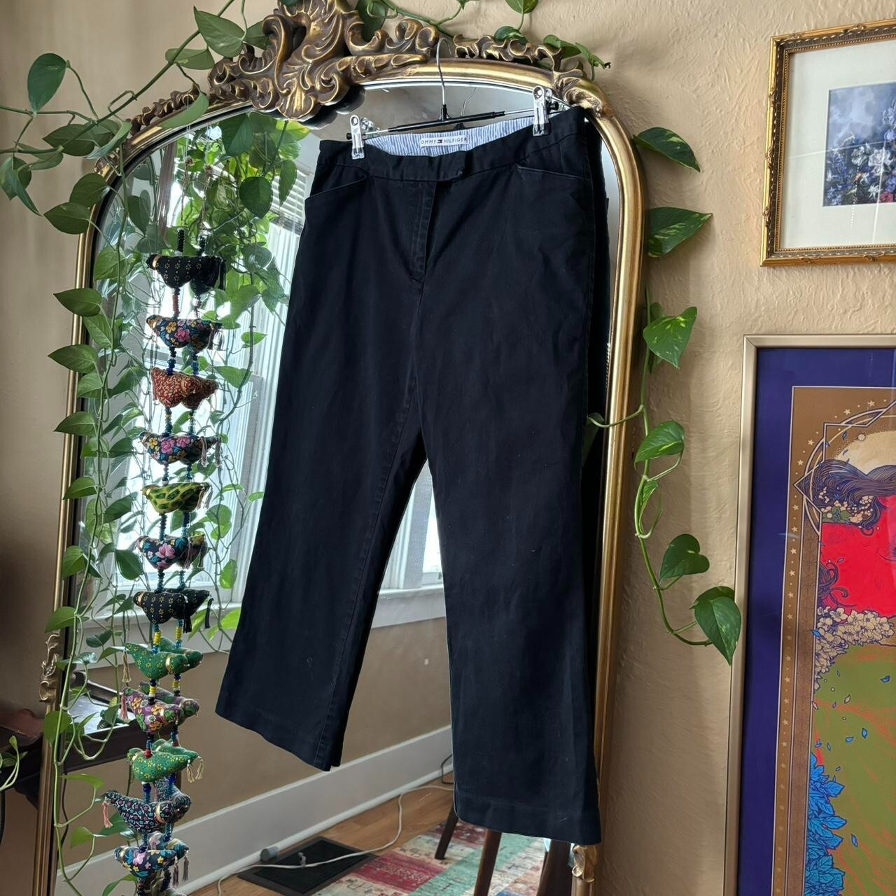 Vintage Tommy Hilfiger Capri Pants Women’s 10 Stretch Preppy Country Club Y2K