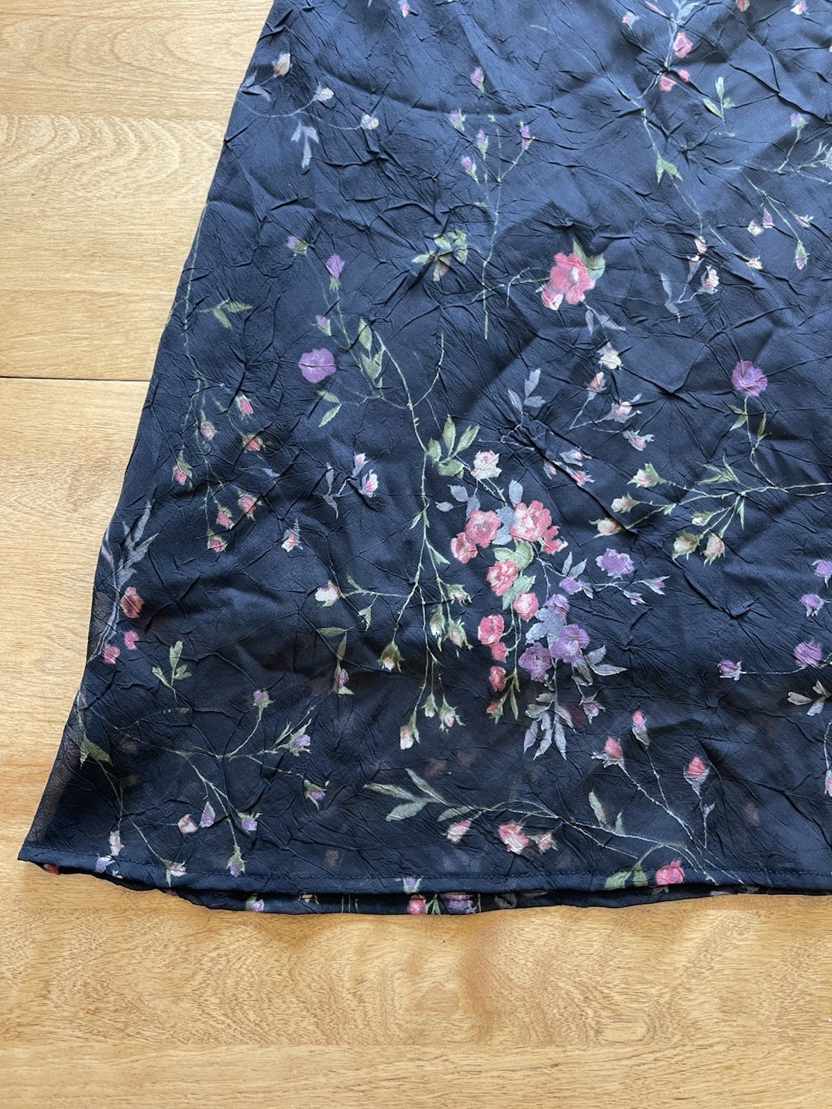 Vintage 90s Sike Floral Slip Dress Whimsigoth Fairy Grunge Evening Y2K Size S