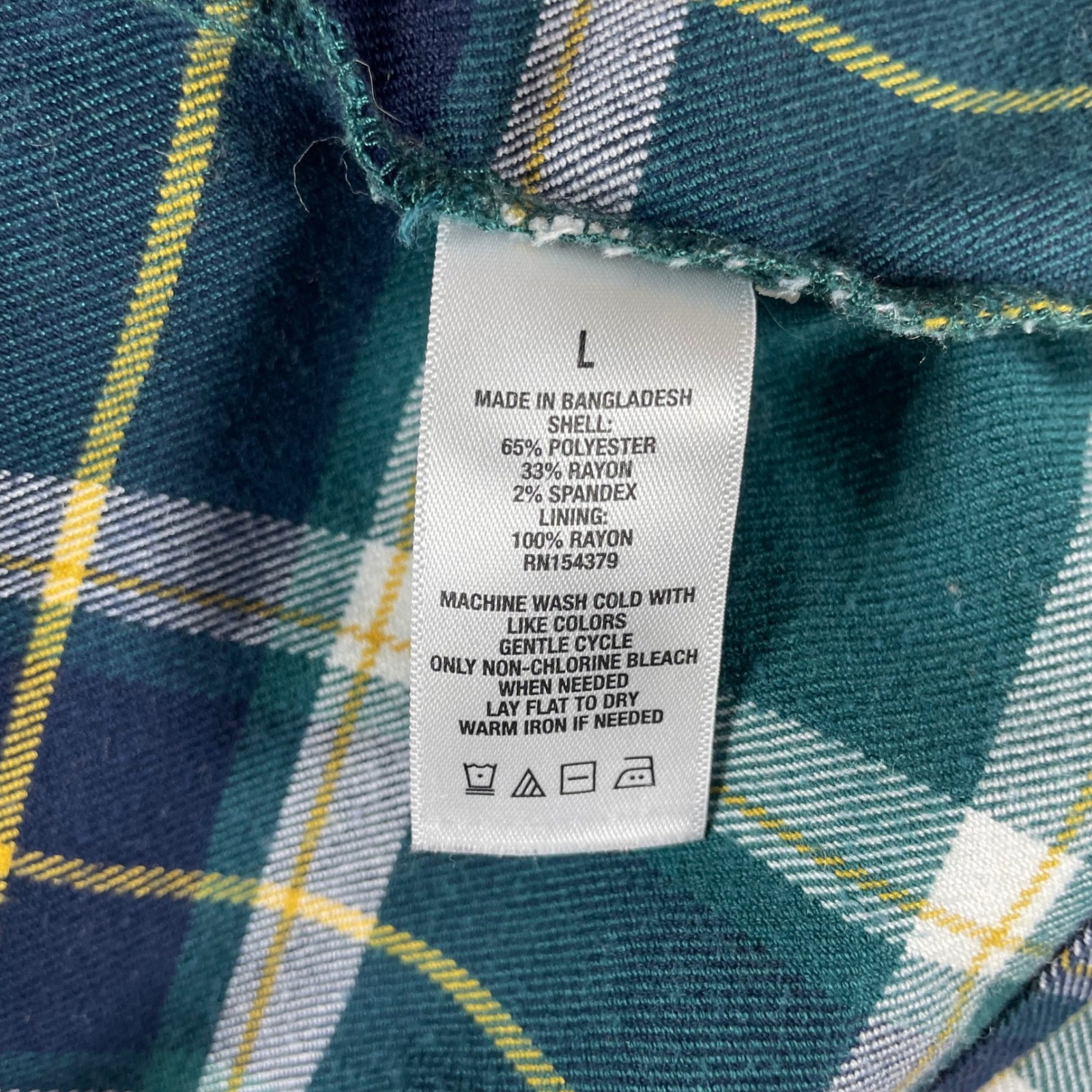 Y2K 90s clueless square neck tartan plaid mini dress L preppy millennial bratz