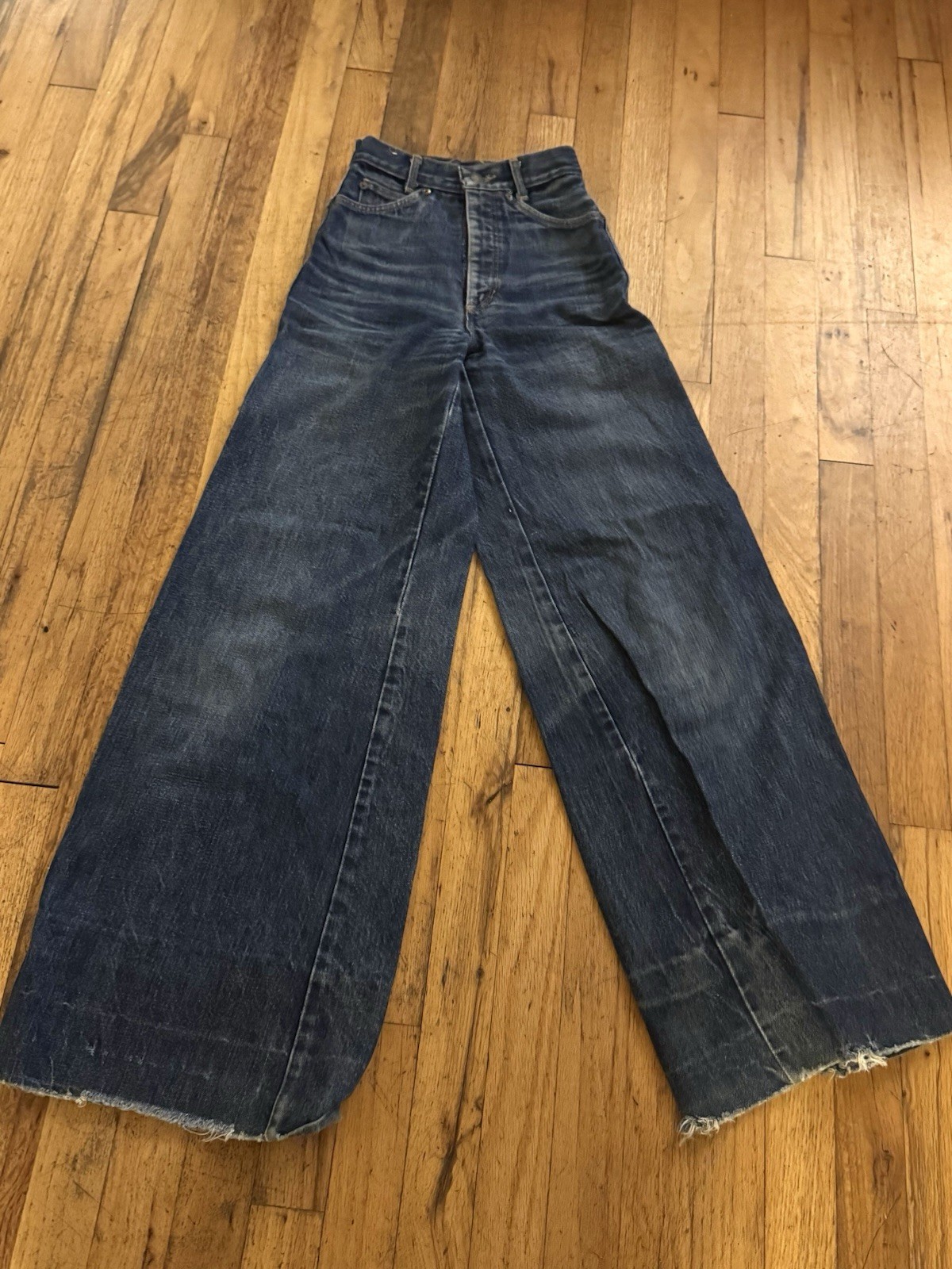 Vtg 1980s Denim Jeans Sticky Fingers GenX Retro 1980s High Rise Wide Leg Small