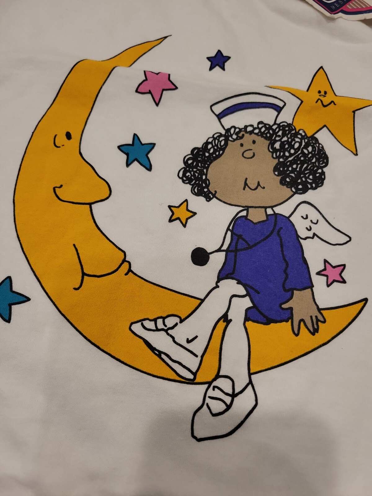 Vtg. 90’s NURSE graphic T-shirt Cherokee Tag 2XL NOS