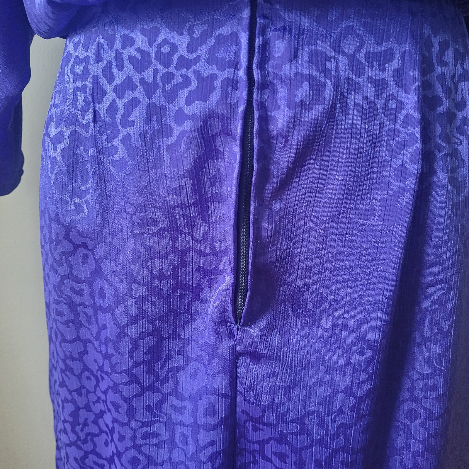 Vintage Late 80s And 90s Women Dress Small Purple Short Sleeve