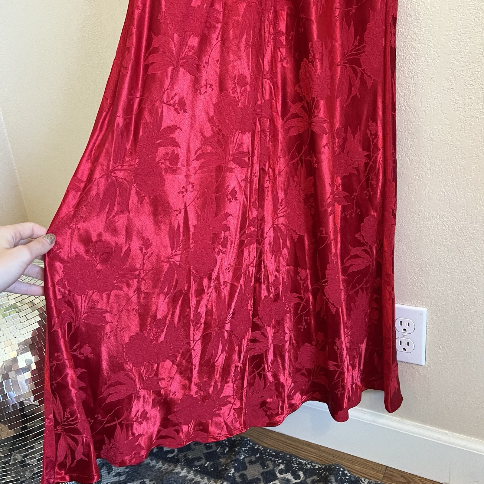Vintage All That Jazz Satin Brocade Dress