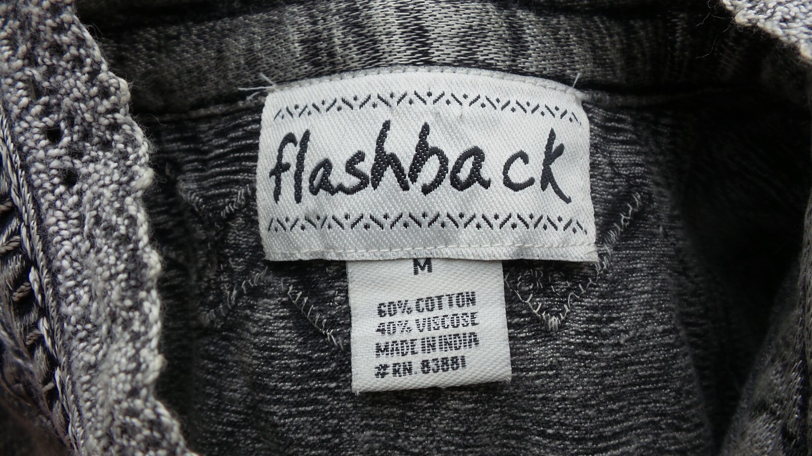 Vintage 80’s FLASHBACK Black Embroidered Sequined Lace Denim Boho Vest size M