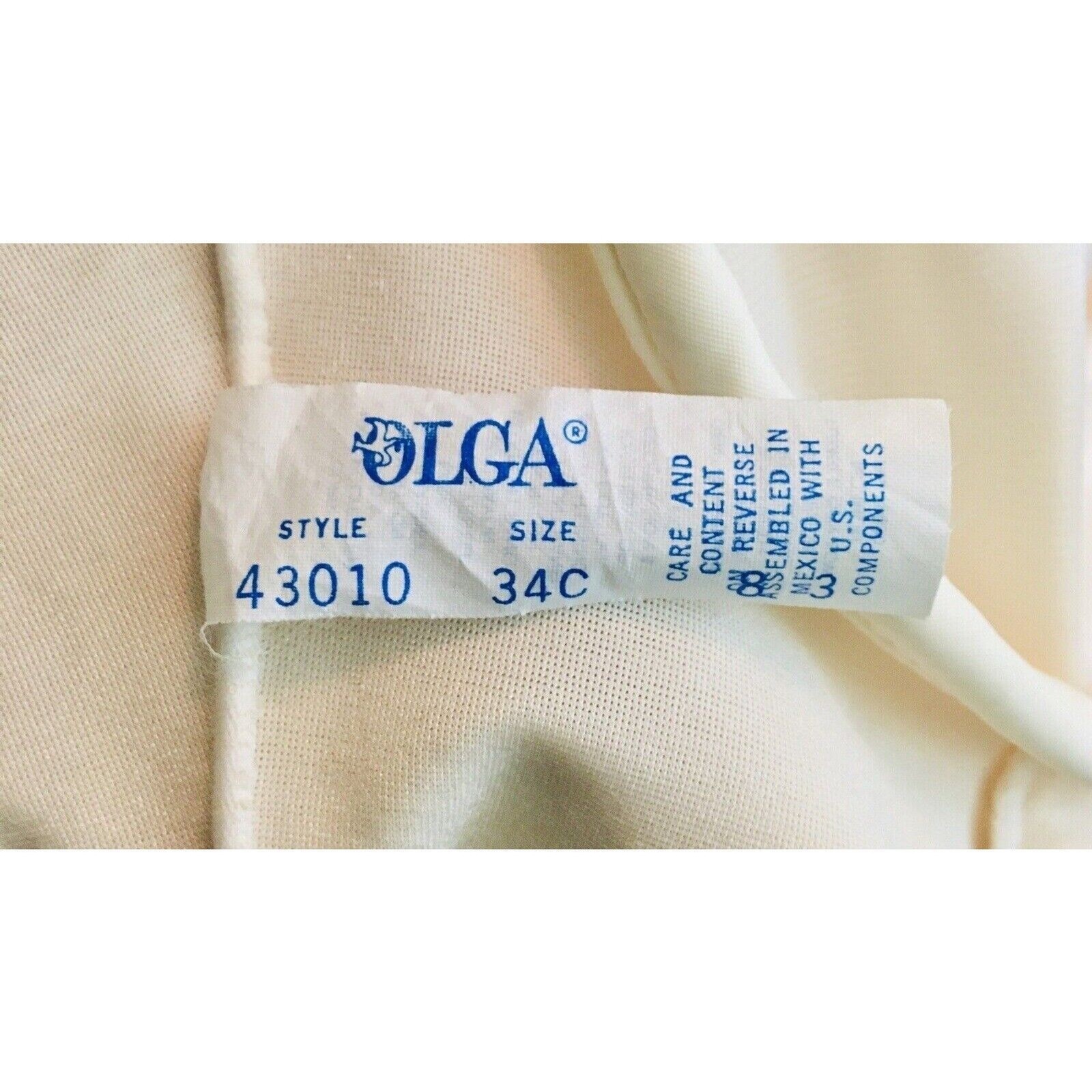 Vintage 70s OLGA Boudoir Peignoir Underwire Bodysuit Shapewear Lace Girdle 34C