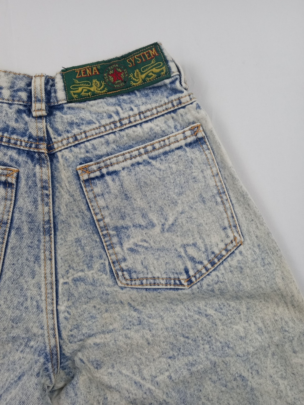 Vintage 80’s/90’s Zena System Acid Wash High Waisted Women’s Jeans Pants 24×27
