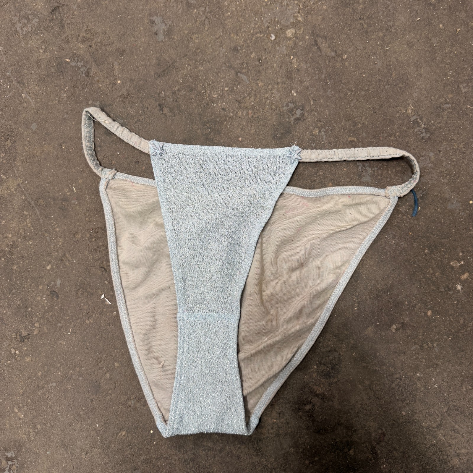 Vintage Showgirl Costume Panty – Stagewear Lamé Dance Briefs – High Cut – 70s