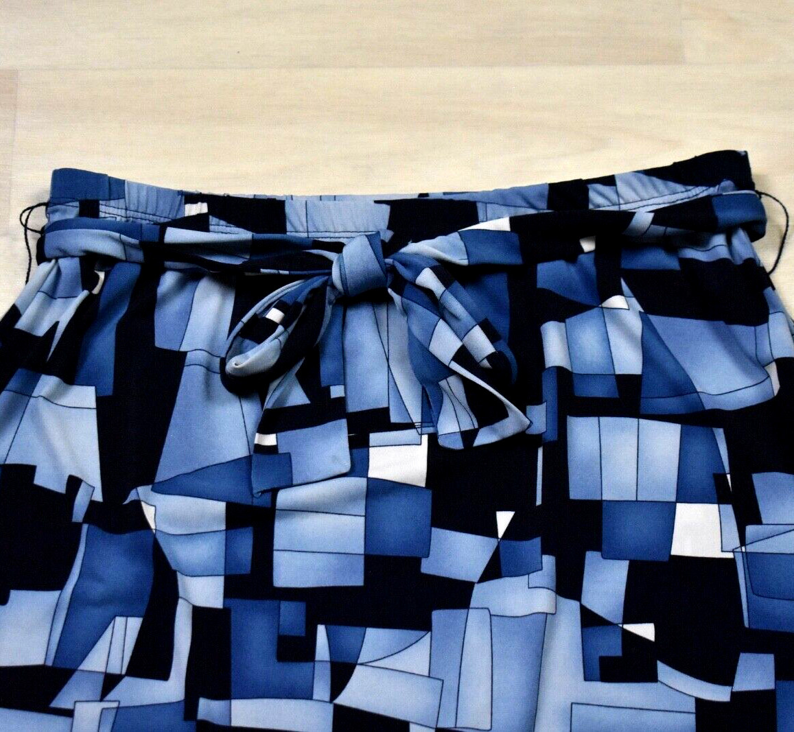 Y2K Does 70s Briggs New York Geometric Midi Skirt Knee Length Medium VTG