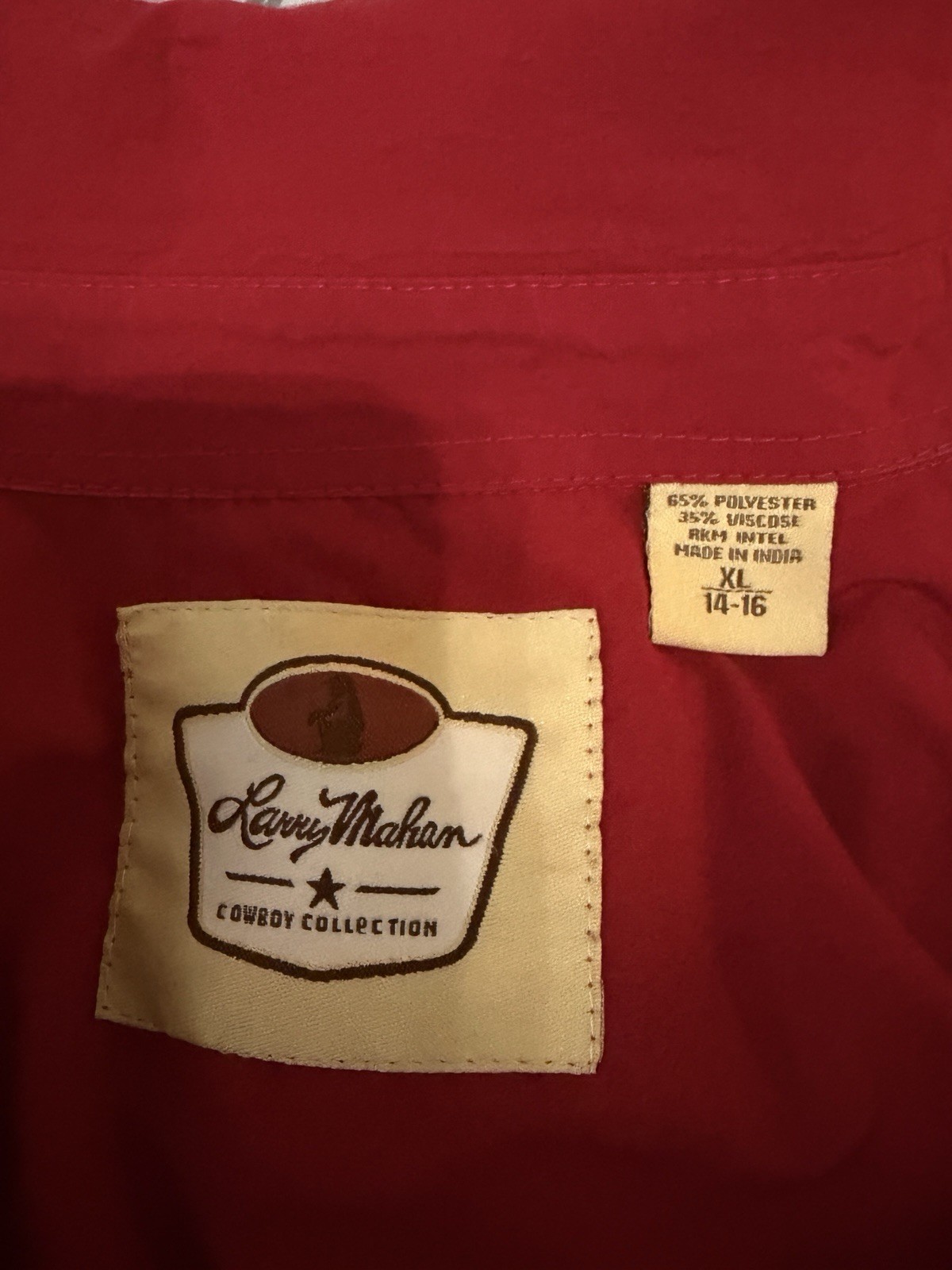 Vintage Larry Mahan Western Wear Sz. Xl Youth , Fits Like A Small Adult Size