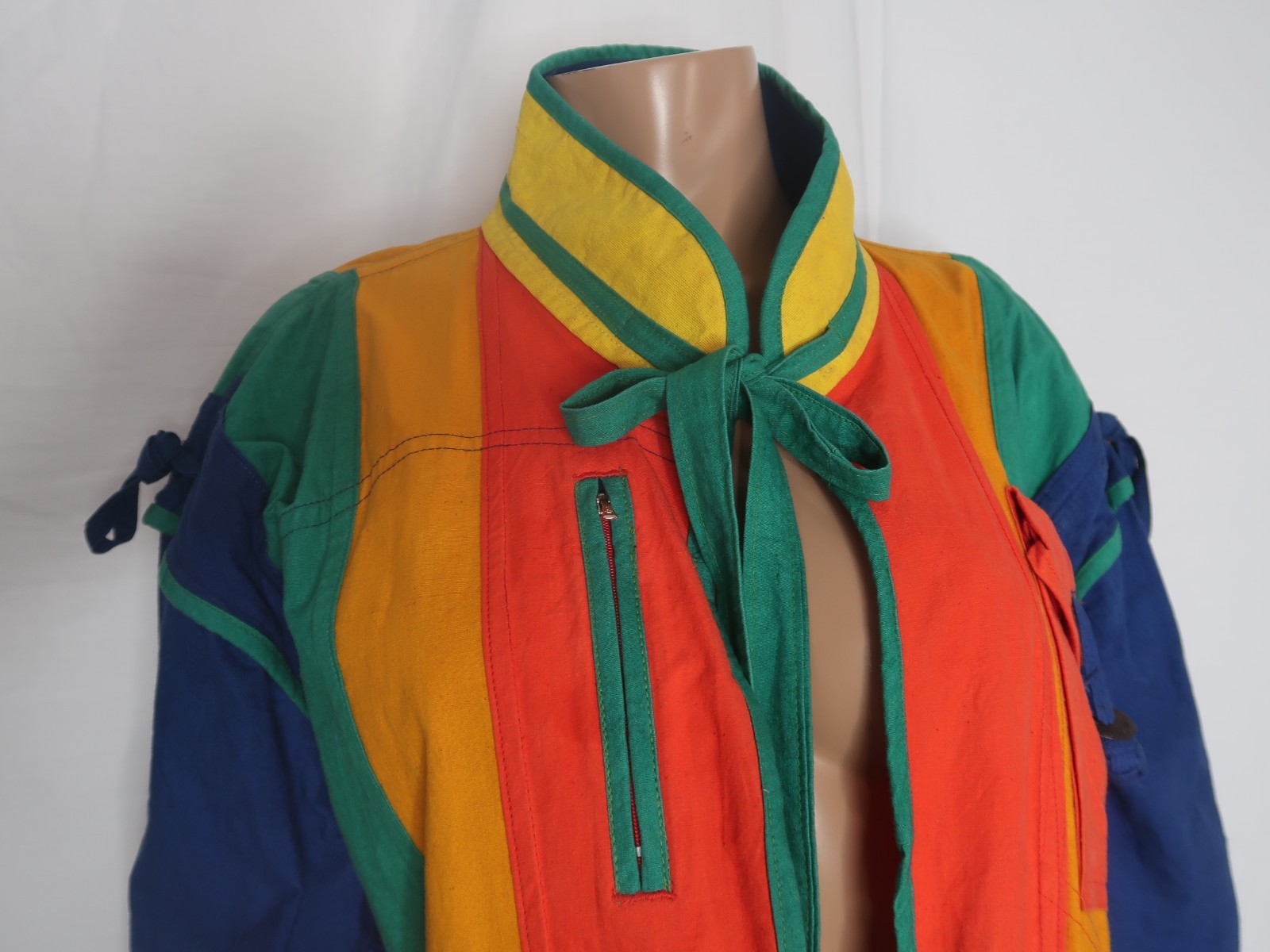 80s Space Islands Light Industries Convertible New Age Crew Jacket Punk Grunge