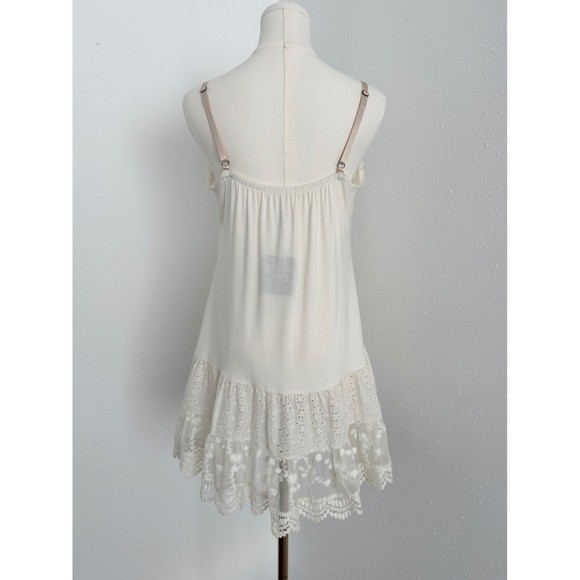 NWT Matilda Jane Spoonful of Sugar Ivory Lace Slip Dress Boho Cottagecore (L)