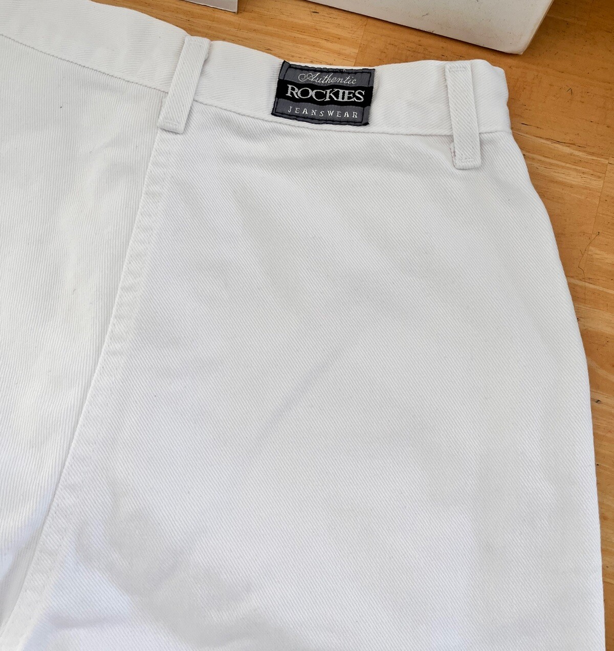 Vintage 80s 90s Rockies Western Jeans High Waist WHITE Bareback-Sz 9/10 PERFECT!