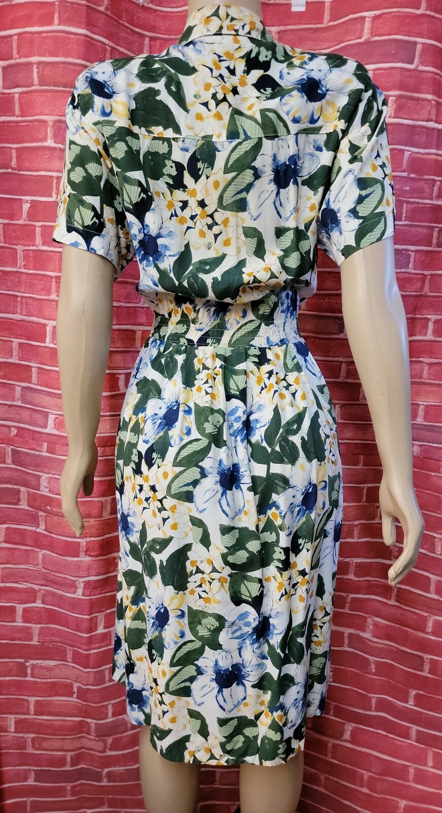 CAROL ANDERSON Petites Vtg 80’s COTTAGECORE Women’s Floral Dress Size 10 #W7