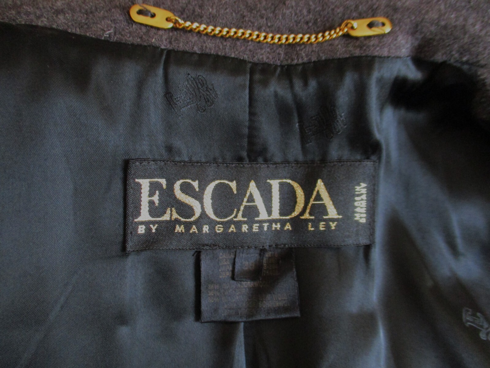 Vintage 80s Escada Jacket Blazer Size 38 Women Gray Angora Blend