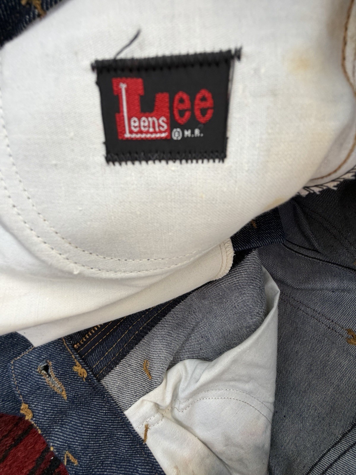 Lee Sanforized PATD-153438 Vintage 70s Raw Denim Suit :Janke & Pants M.USA Size:M