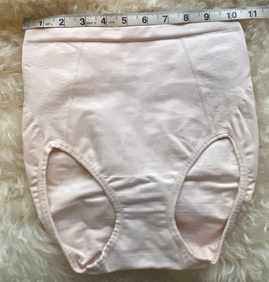 Vintage 80’s barely There Beige Lingerie panties Girdle M Nylon Spandex