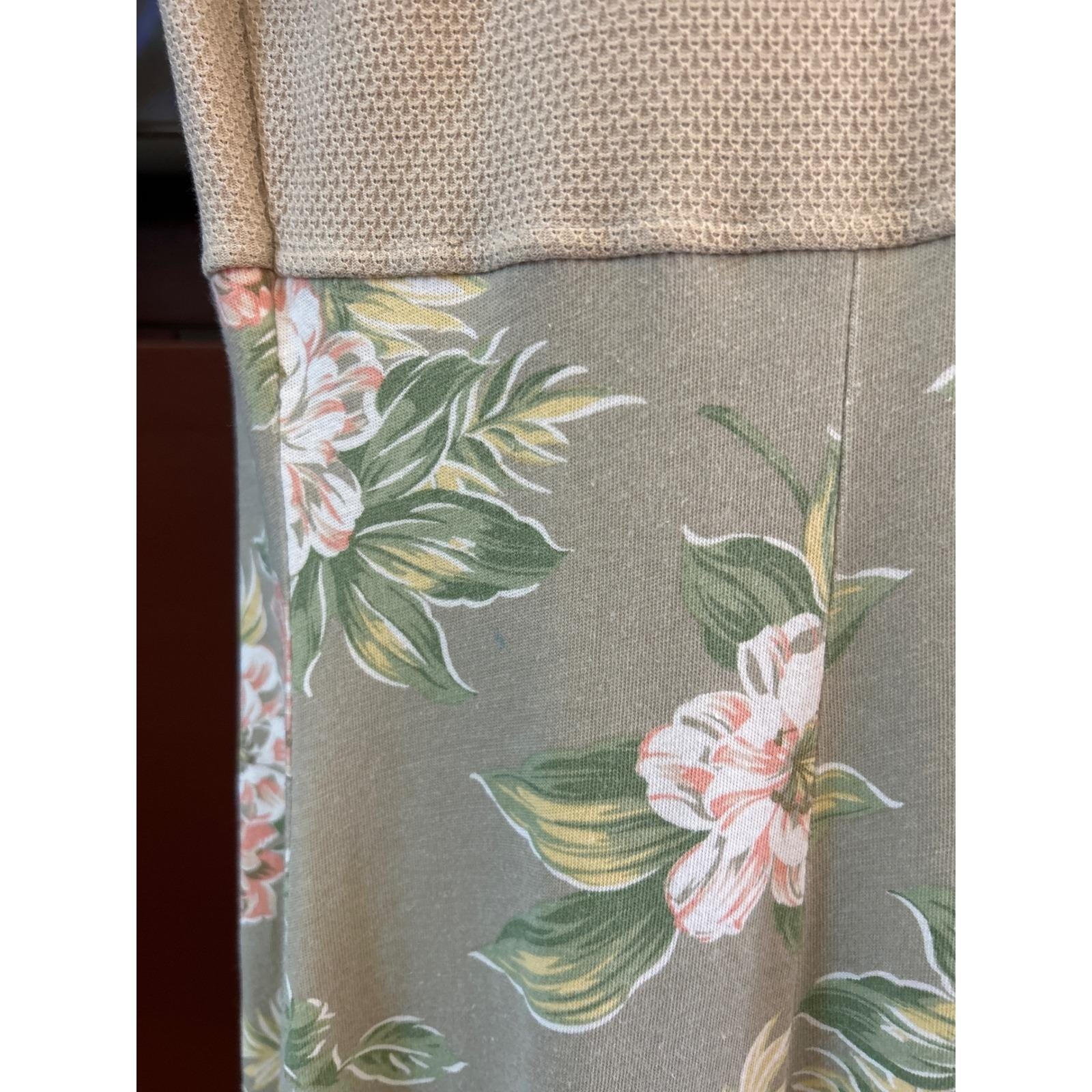 90s Liz Claiborne Liz & Co Midi Dress Cottagecore Grandmacore Floral Mixed Media