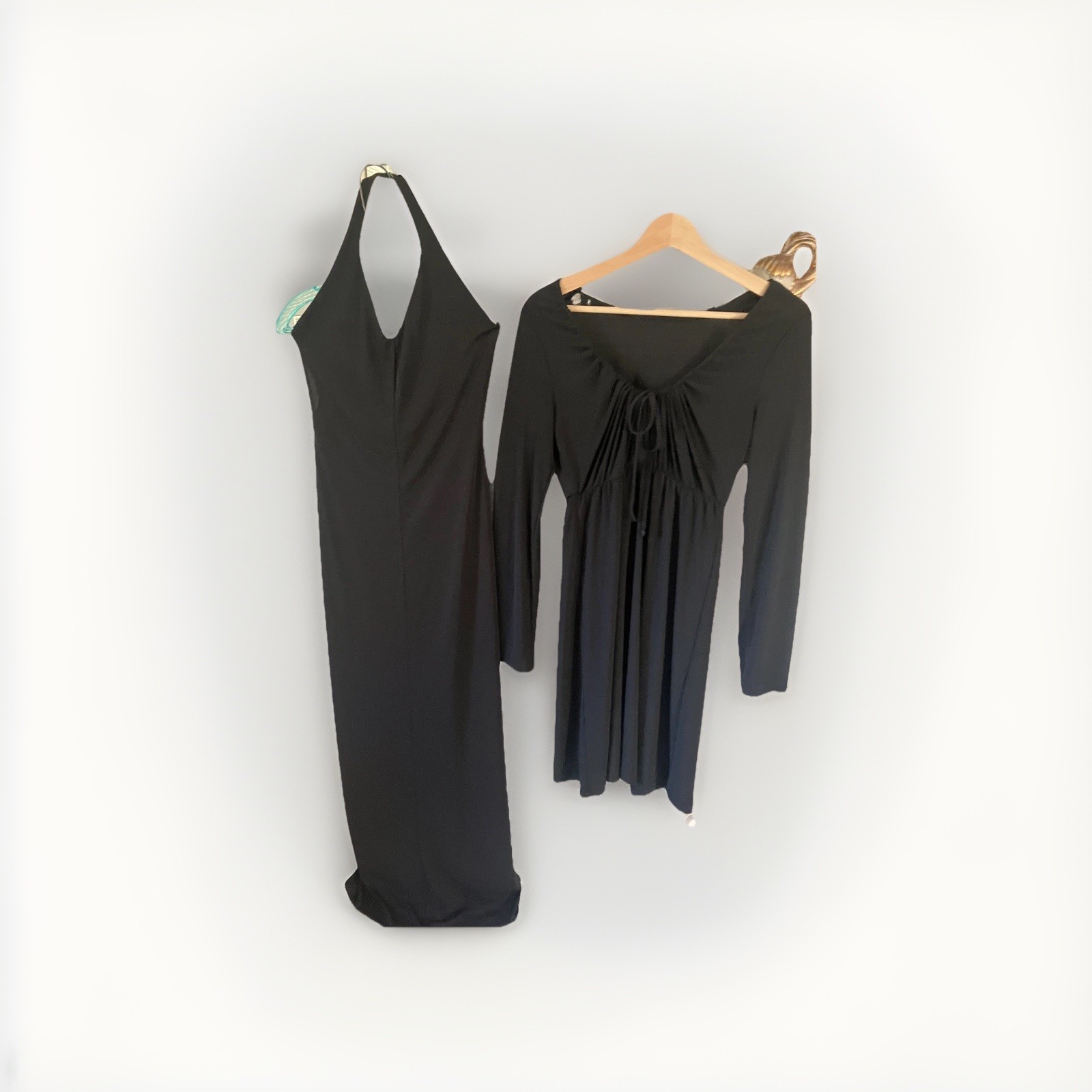 Vintage 2000s Lot Of 2 Black Dresses In Size Small 4 – Laundry By Shelli Segal