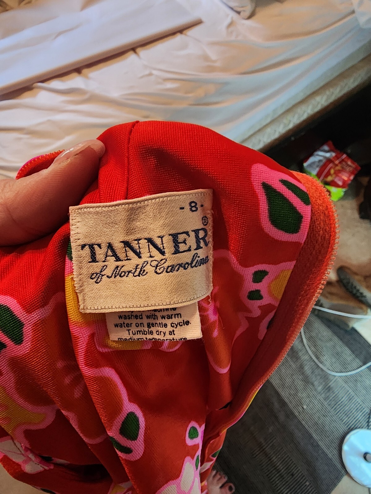 Tanner Of North Carolina Vintage Red Hawaiian Dress Women’s Size 8