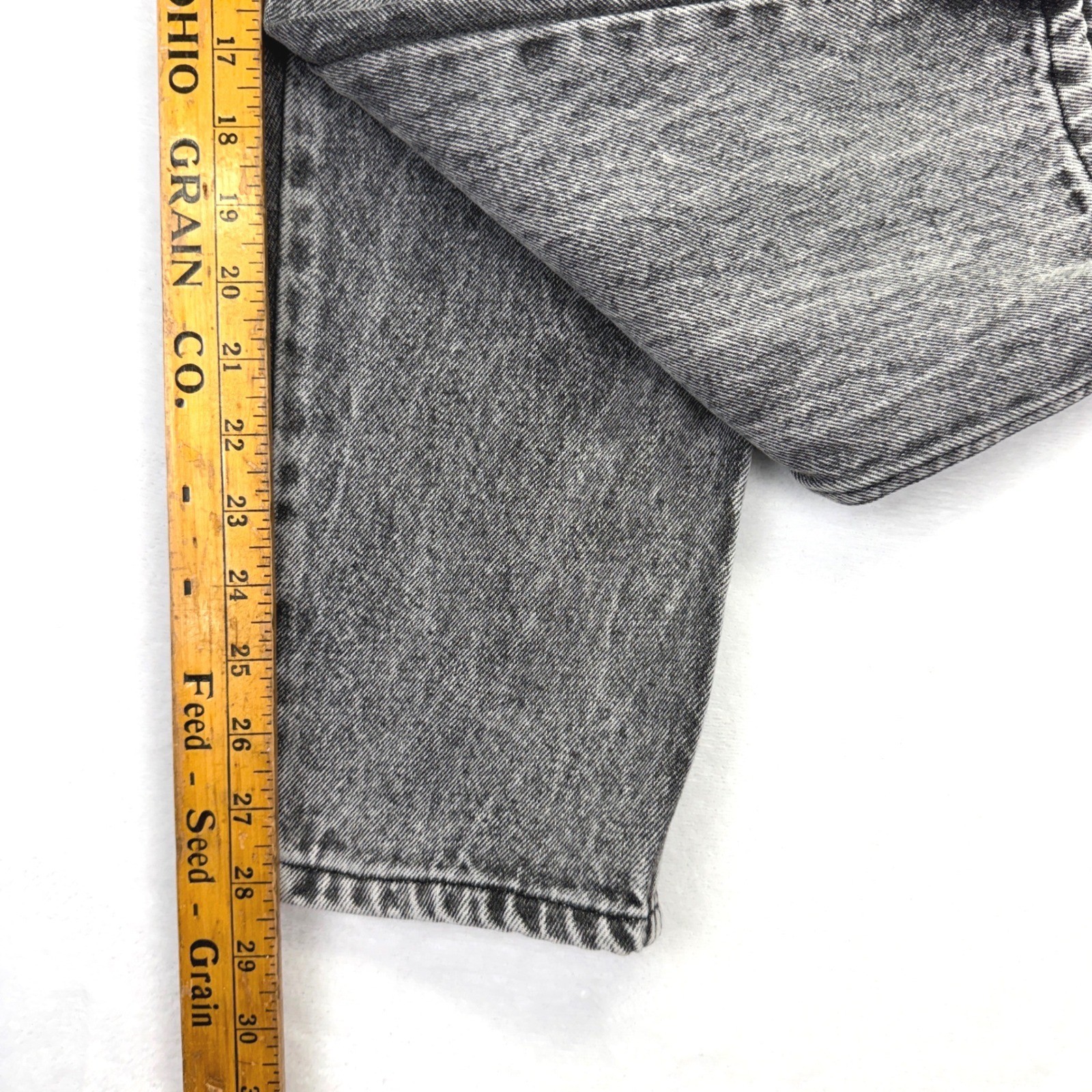 PS Gitano Jeans Womens 16 Gray Acid Wash High Rise Mom Vintage 80s 90s USA Made