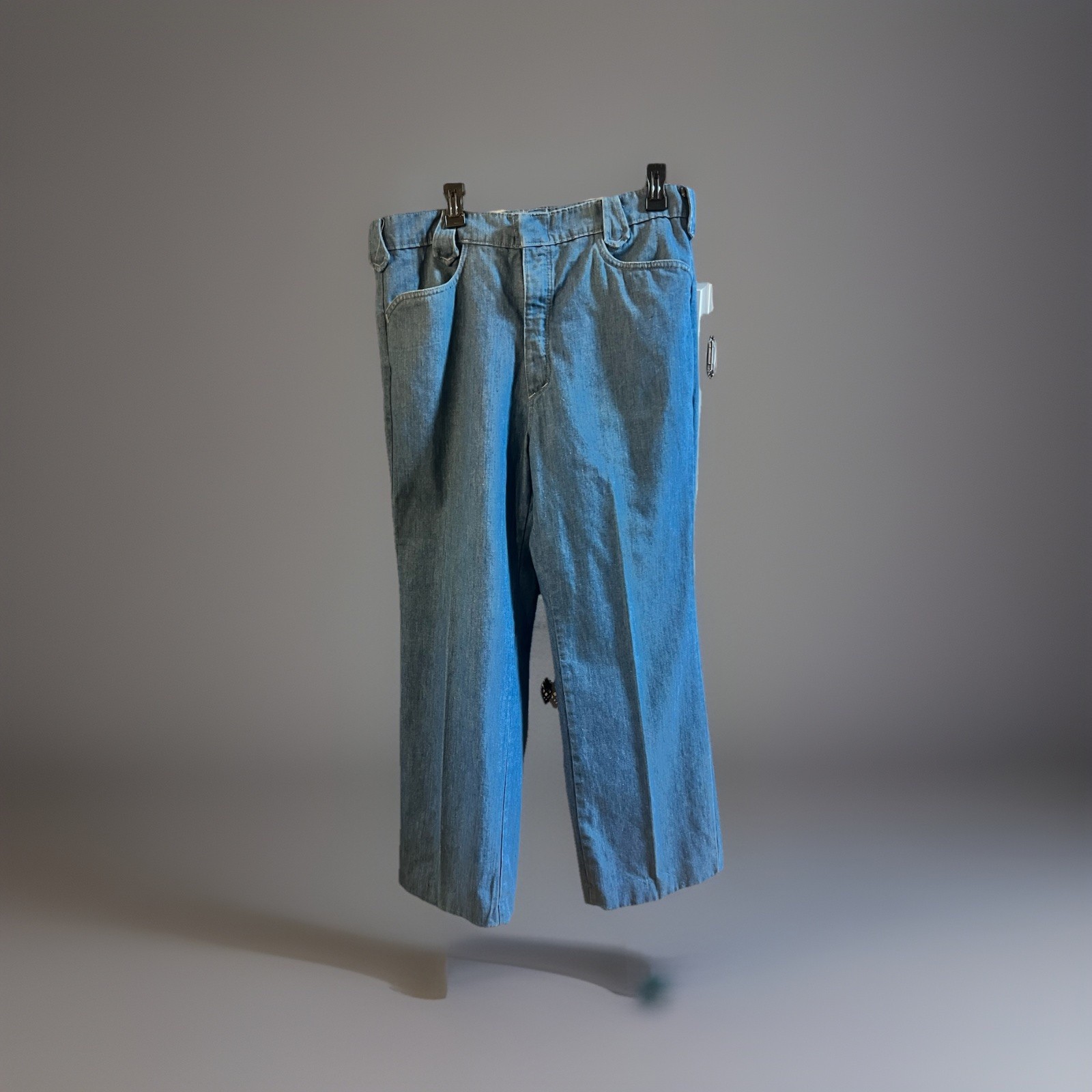 VINTAGE 70’S Ladies TALISMAN SHEPLERS HIGH WAISTED JEANS WESTERN BOHO Wide Leg