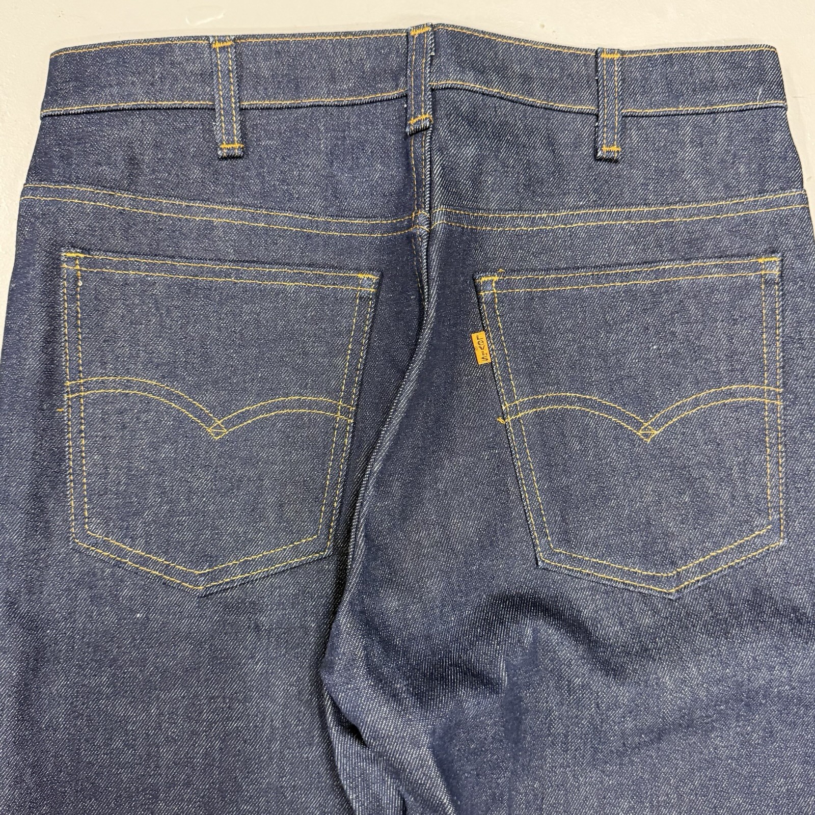 Levi’s Dark Indigo 646 Flare Bell Bottom Vintage 70s NOS No Wash
