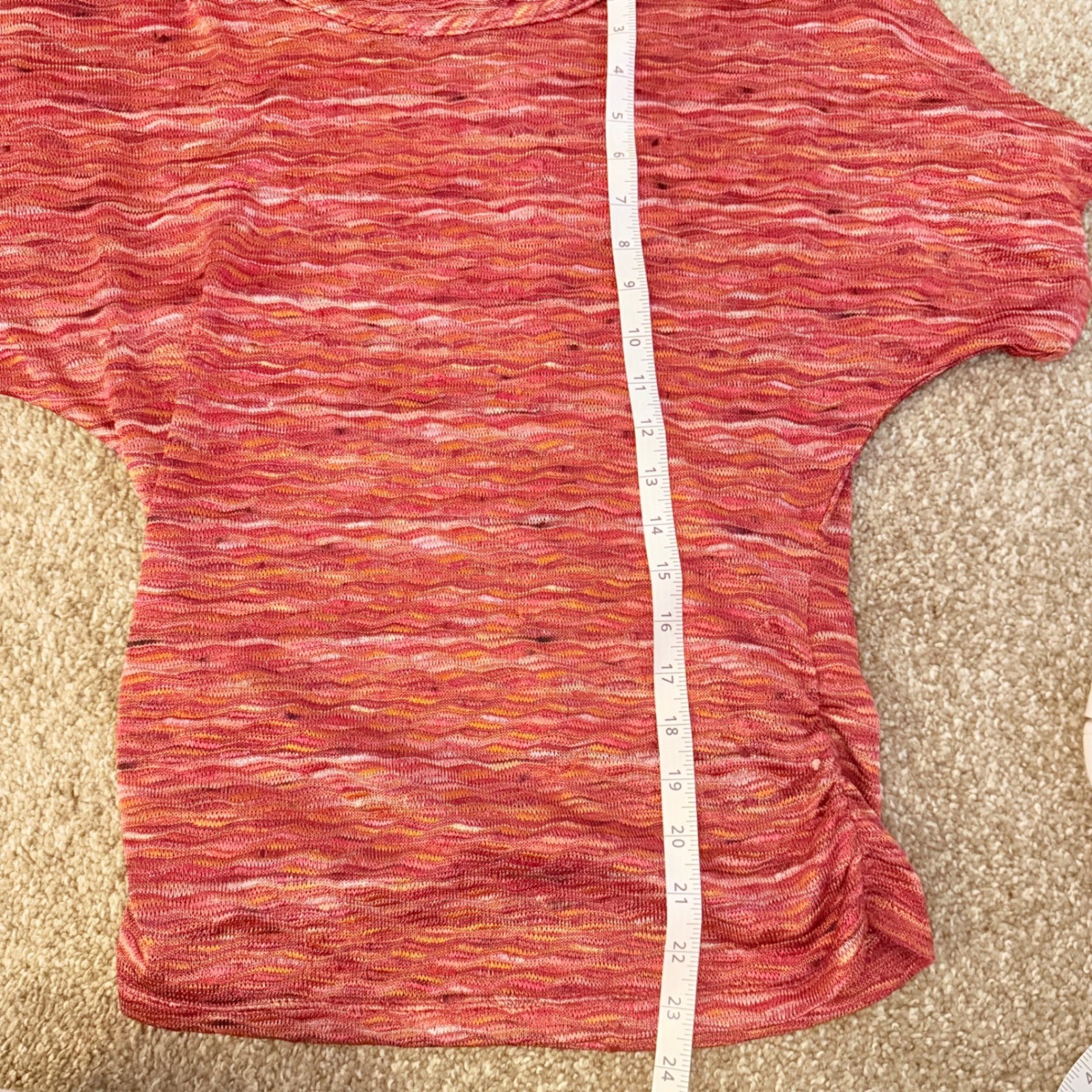 VTG CATO Slouch Blouse Striped Y2K Off the Shoulder Cotton Top 90s Size M