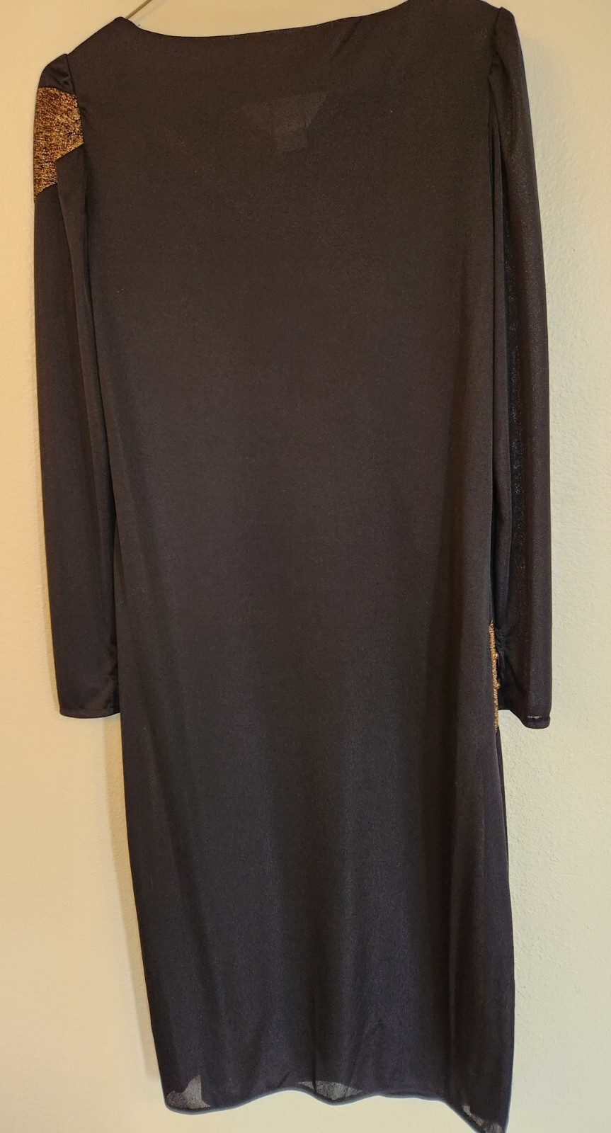Women’s JC Penney Fashions 70’s 80’s Sheath Dress Size 5/6 Black Copper Stripes