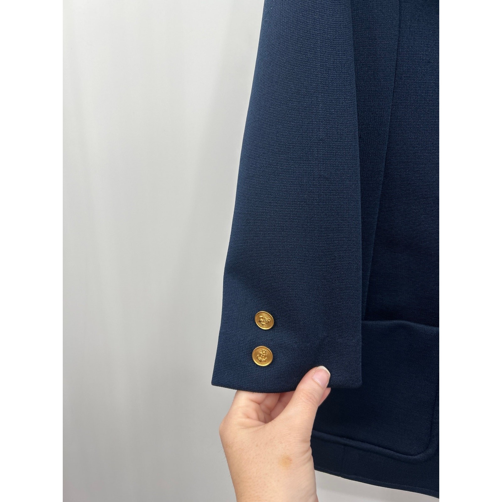 Classic Vintage Navy Tailored Blazer Leisure Jacket Nautical Preppy Size S/M?