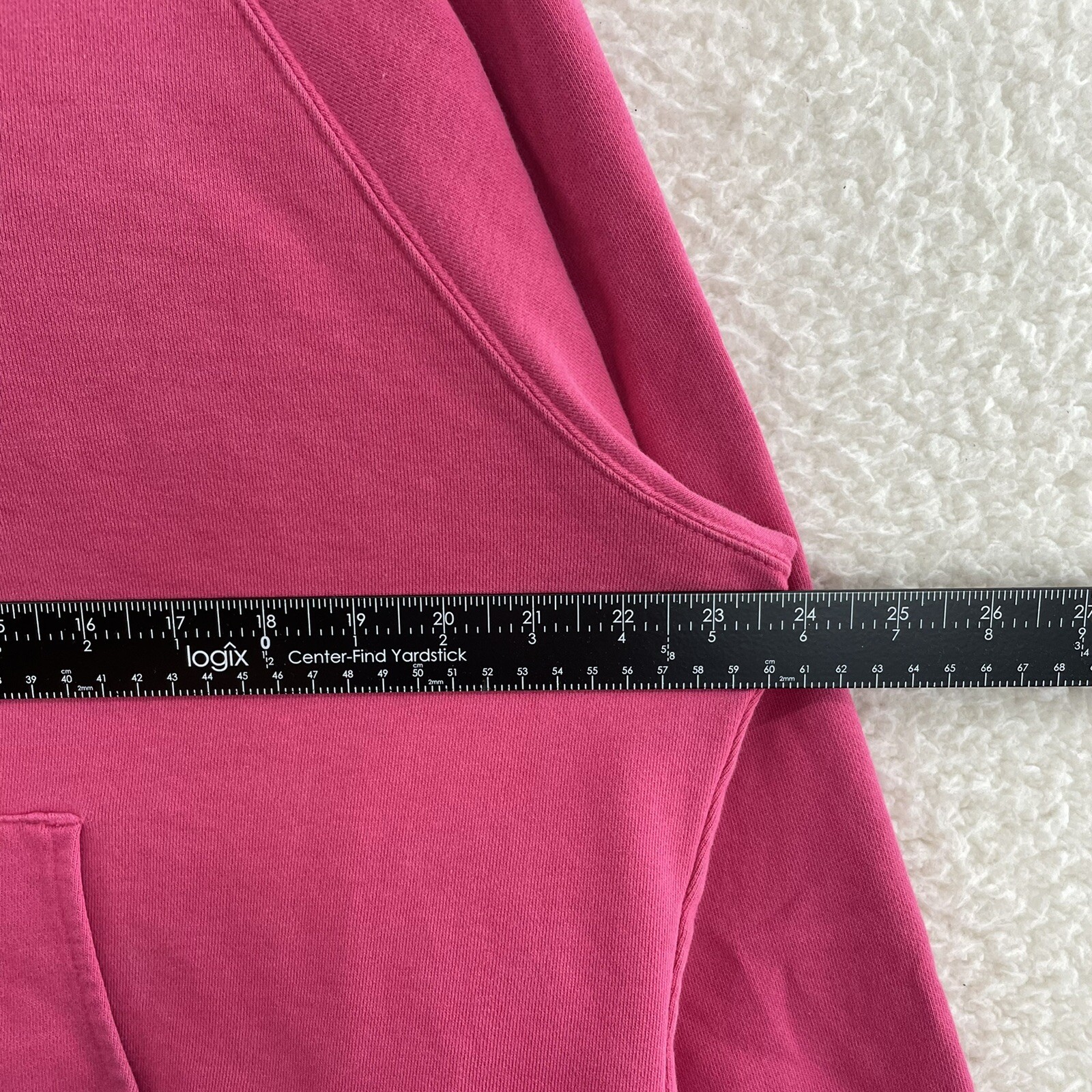 Y2K Vintage Old Navy Hoodie Sweatshirt 2XL Pink Snow Bunny Cyber Fairy Grunge