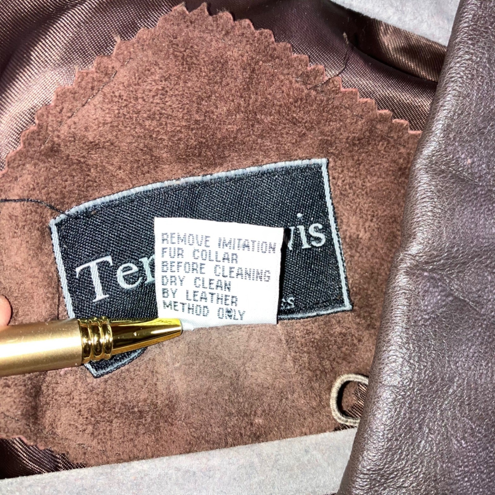 VTG Terry Lewis Leather Suede Jacket Women L Button Front Relaxed Chore Classic
