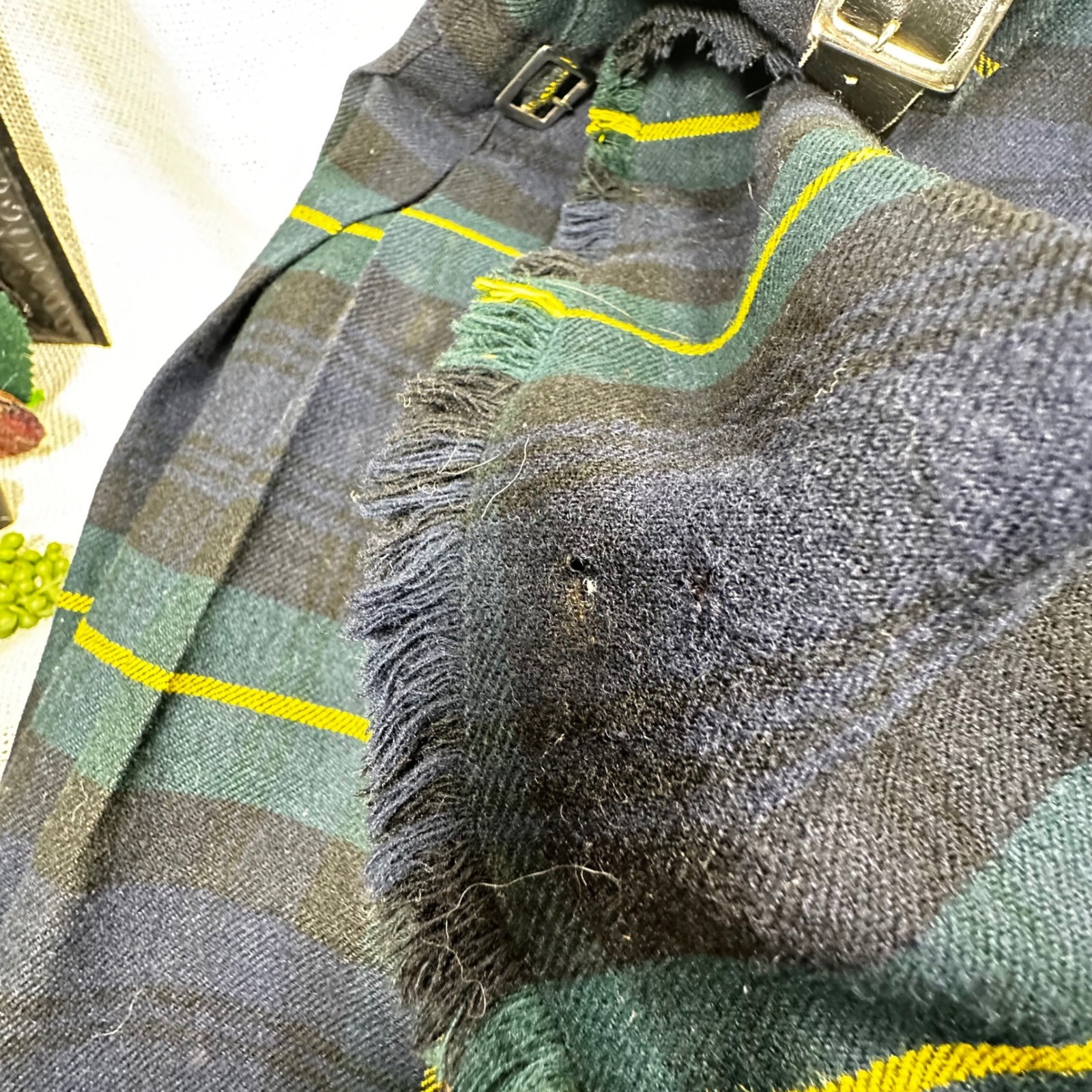 Scotch House Wool Kilt Gordon Tartan Skirt Black Watch Tartan Womens 20 Scotland