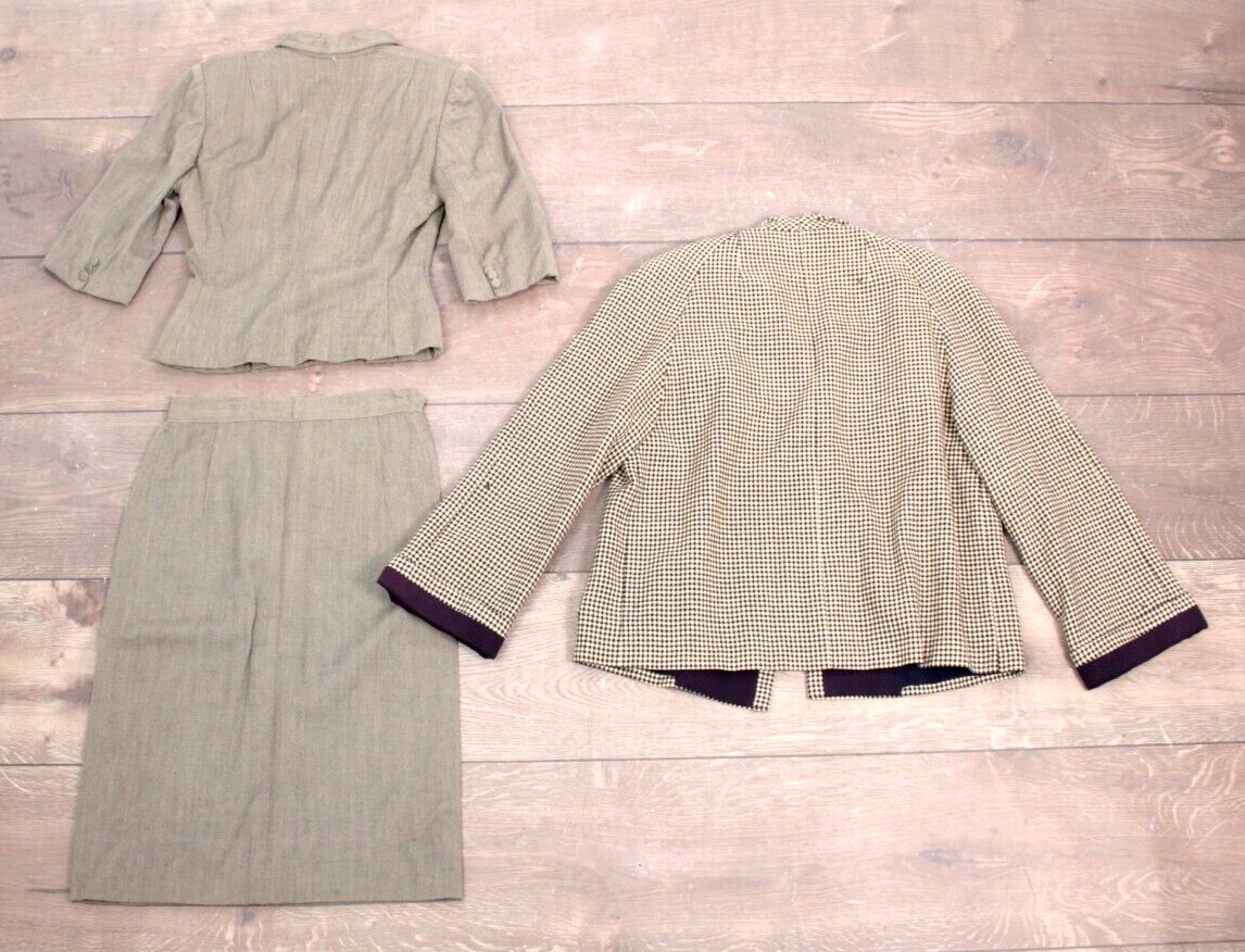 VTG Lot of 18 40s 50s AS IS Suits & Blazers Assorted Sizes & Colors 1940s 1950s