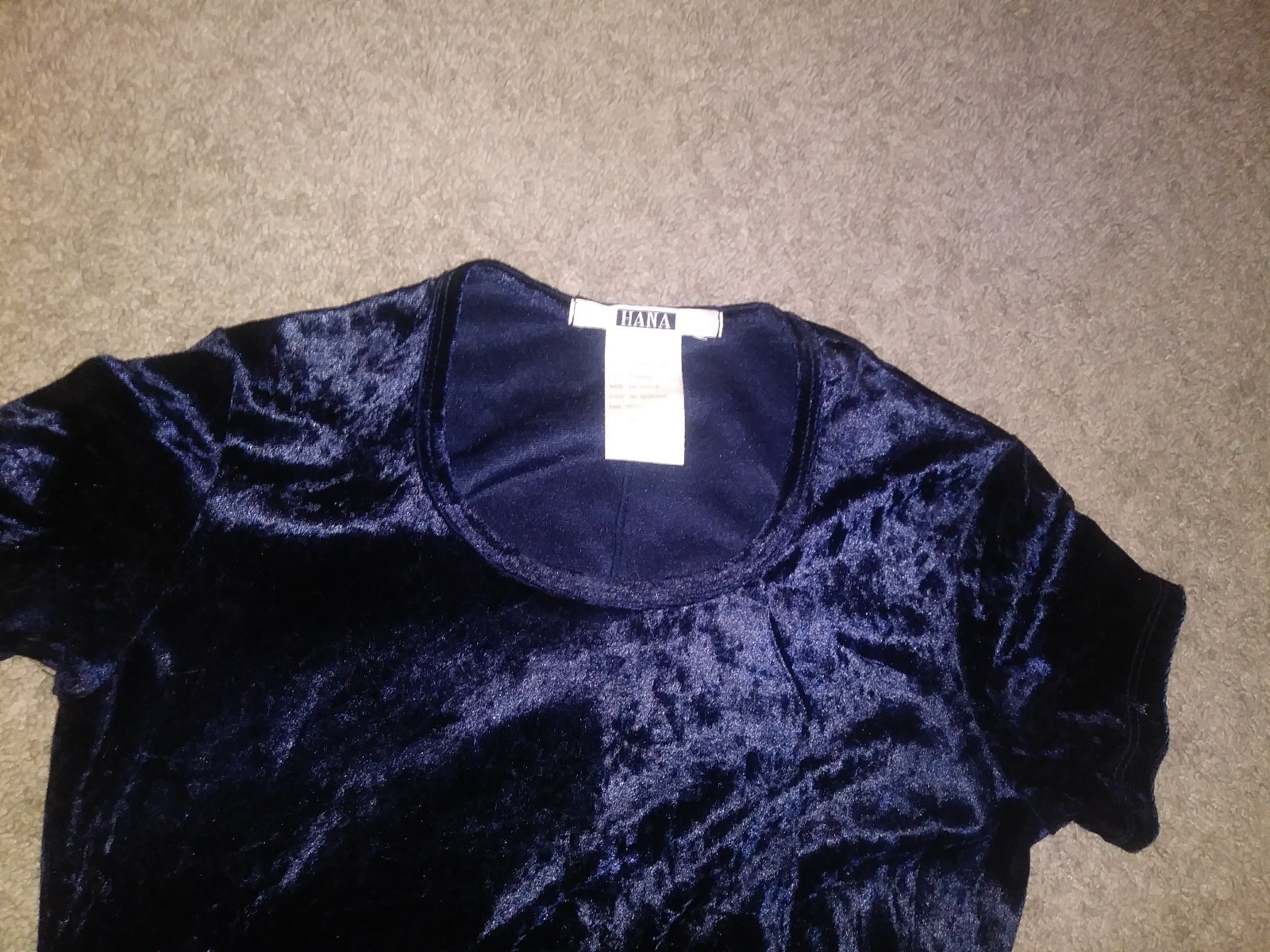 Vintage Hana Dark Blue Dress Preowned Good Condition