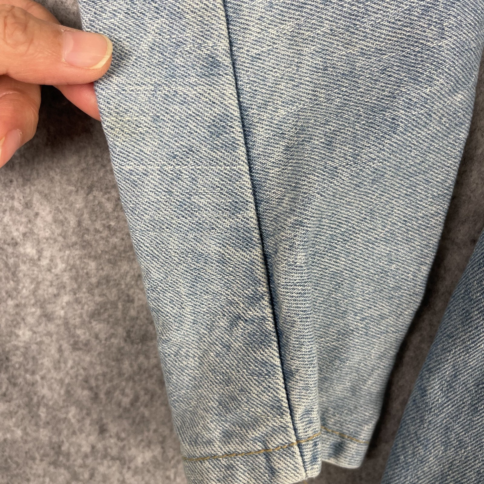 Vintage 80s Paris Blues Dress Womens 9 Denim Zipper Asymmetrical Stone Wash USA