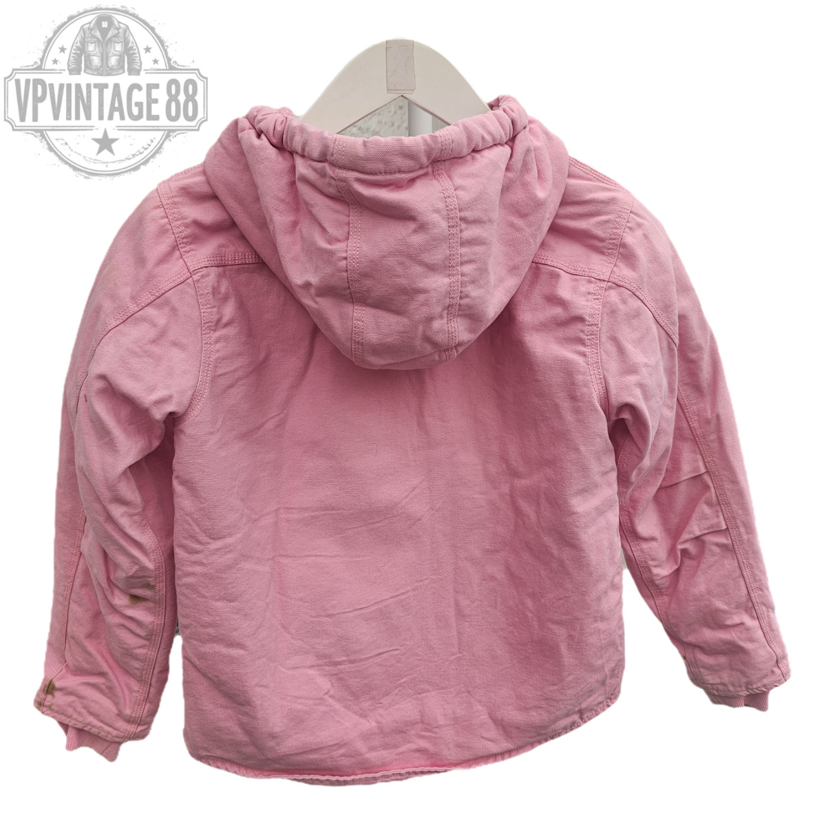 Vintage Carhartt Pink Hooded Bomber Women’s Jacket USA Genuine