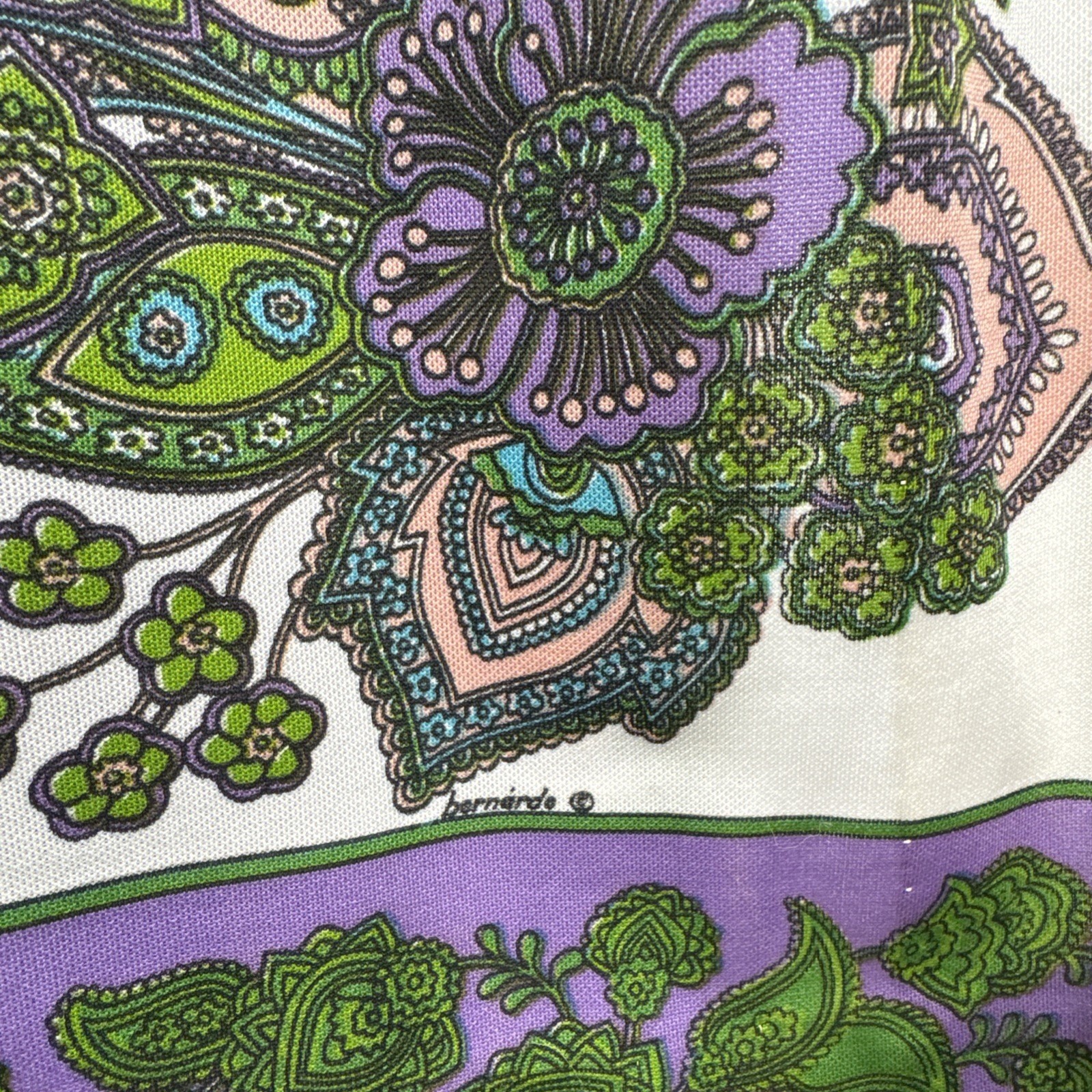 NWT Rare VTG Psychedelic Hippie 60s Floral Paisley Boho Maxi Skirt Small medium