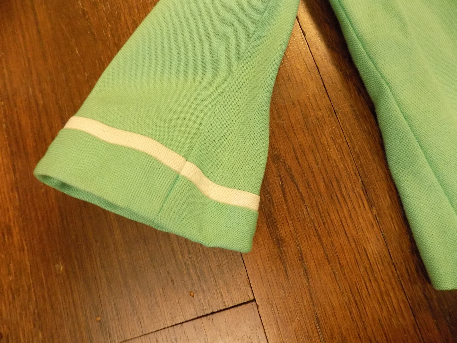 I.magnin & Co Jacket light Green White Piping & Bow ADORABLE Vtg Retro 1960s 60s
