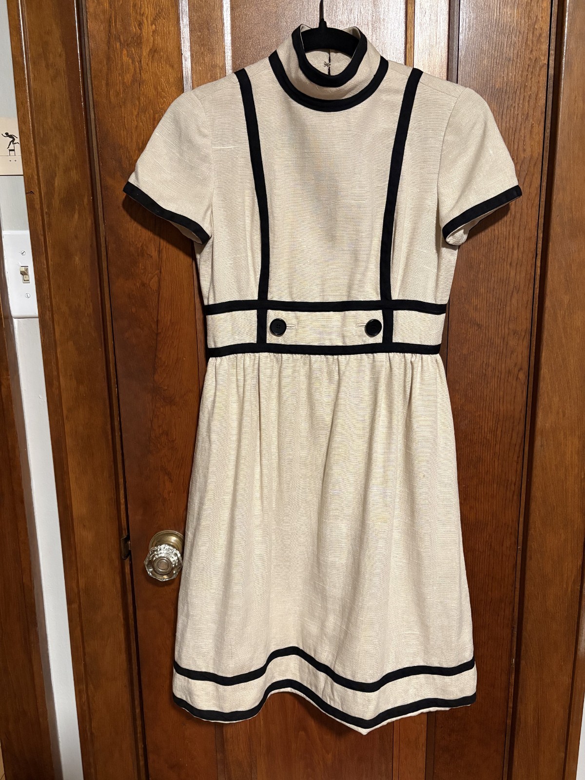 RARE Vintage 60s Geoffrey Beene Wool Mod Cocktail Dress Saks Fifth Ave