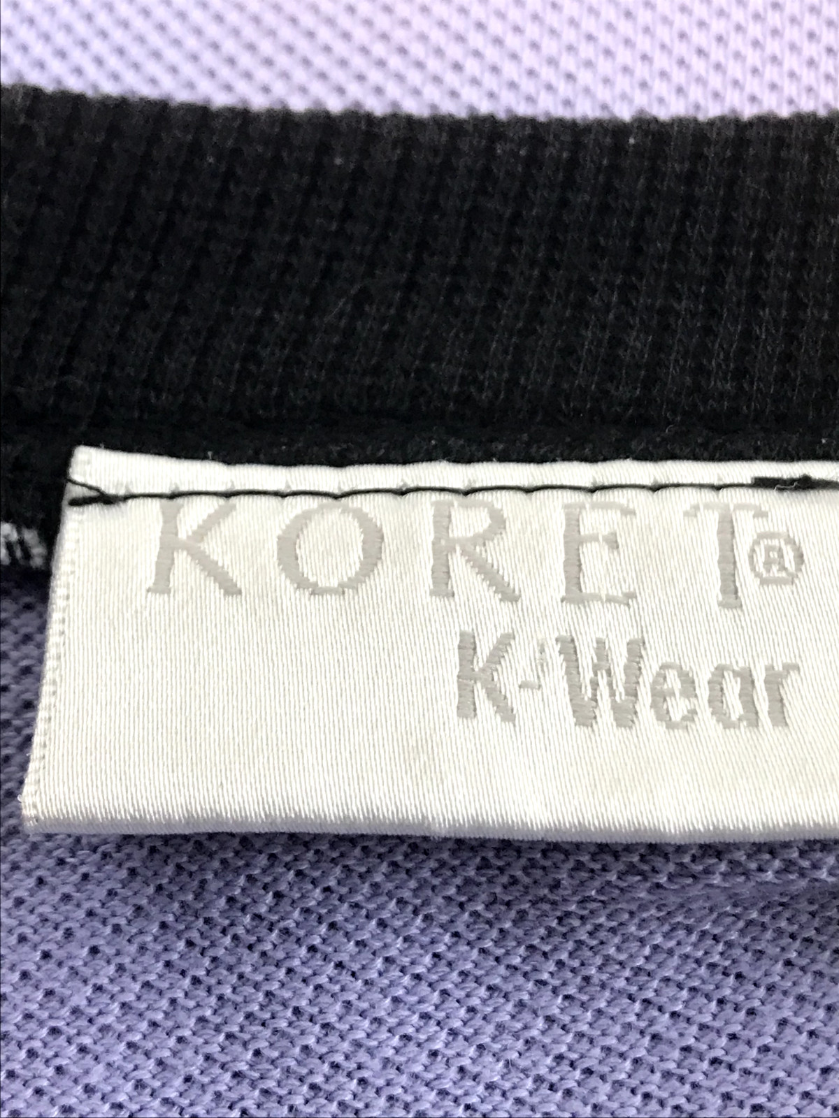 RARE VTG Koret K Wear Women’s Top Size 2X Lavender w Embroidery & Applique