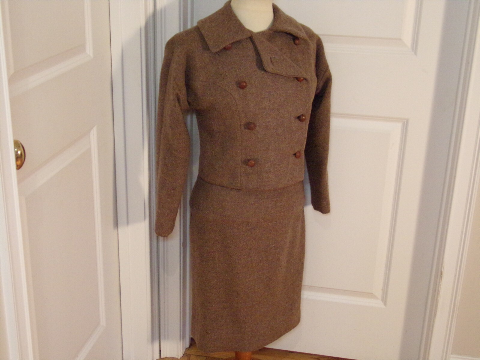 VTG. 1950’s Marie Mirisola Wool Suit  XS/XXS Lord & Taylor Young New Yorker Shop