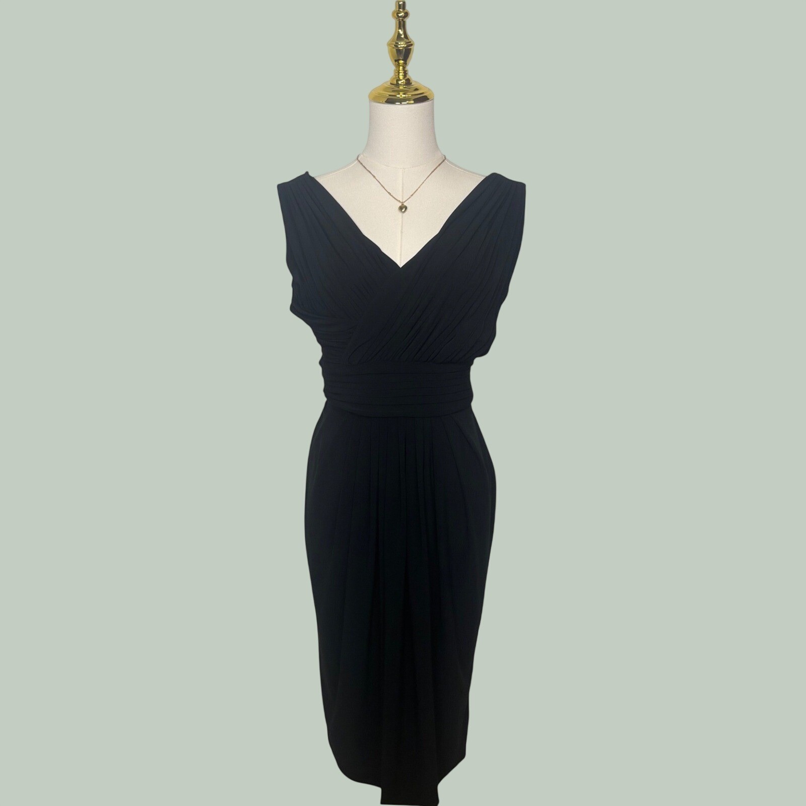 vintage evan picone black formal midi dress coquette dainty elegant y2k chic
