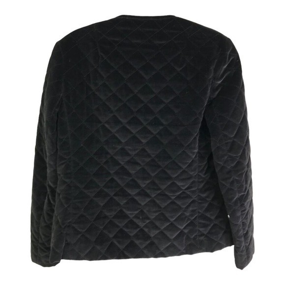 Austin Hill Vintage 2 Dark Academia Quilted Velvet Mandarin Frog Closure Jacket