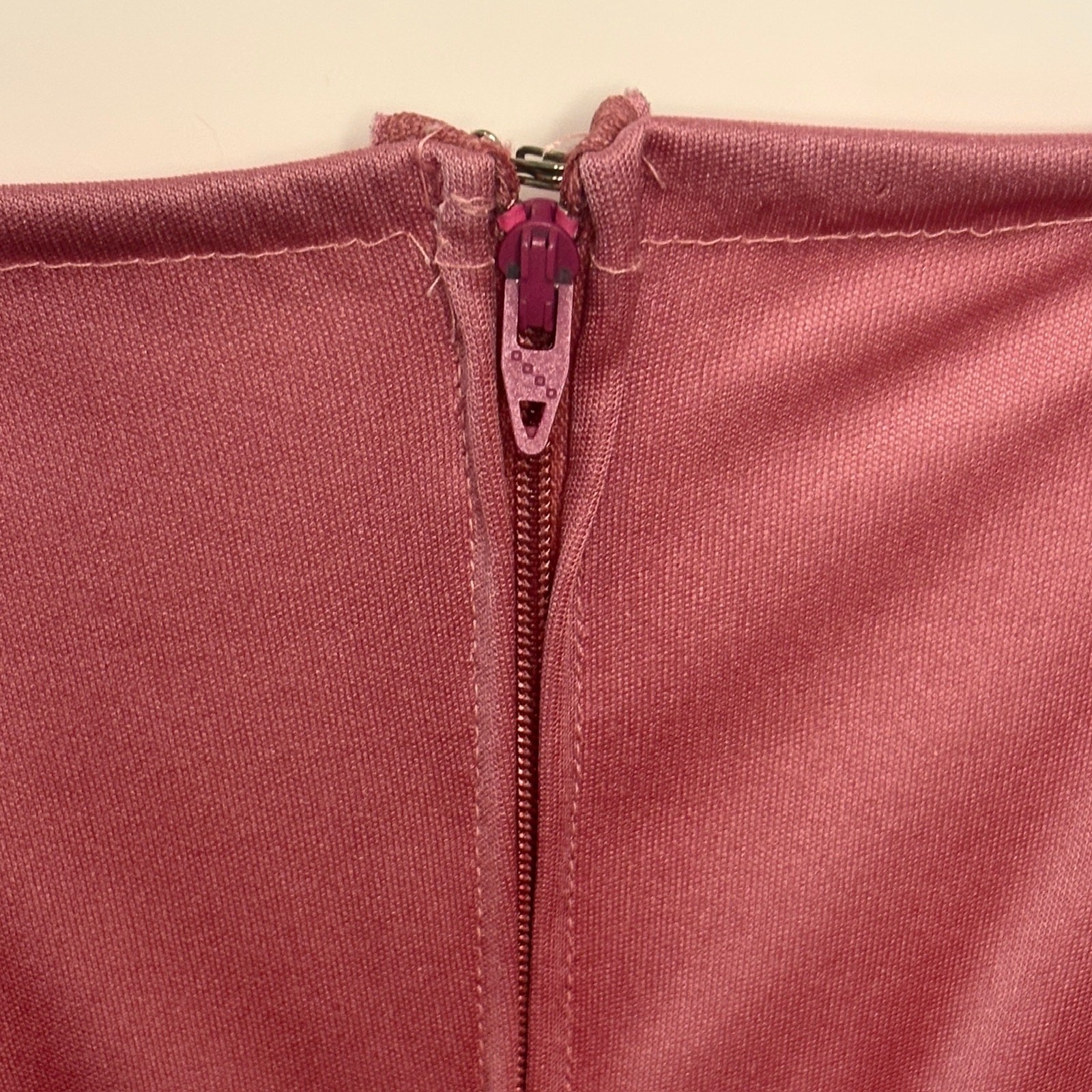 Vtg 80s Mauve Pink Pleated Midi Dress Spaghetti Strap Romantic Grecian Size 6