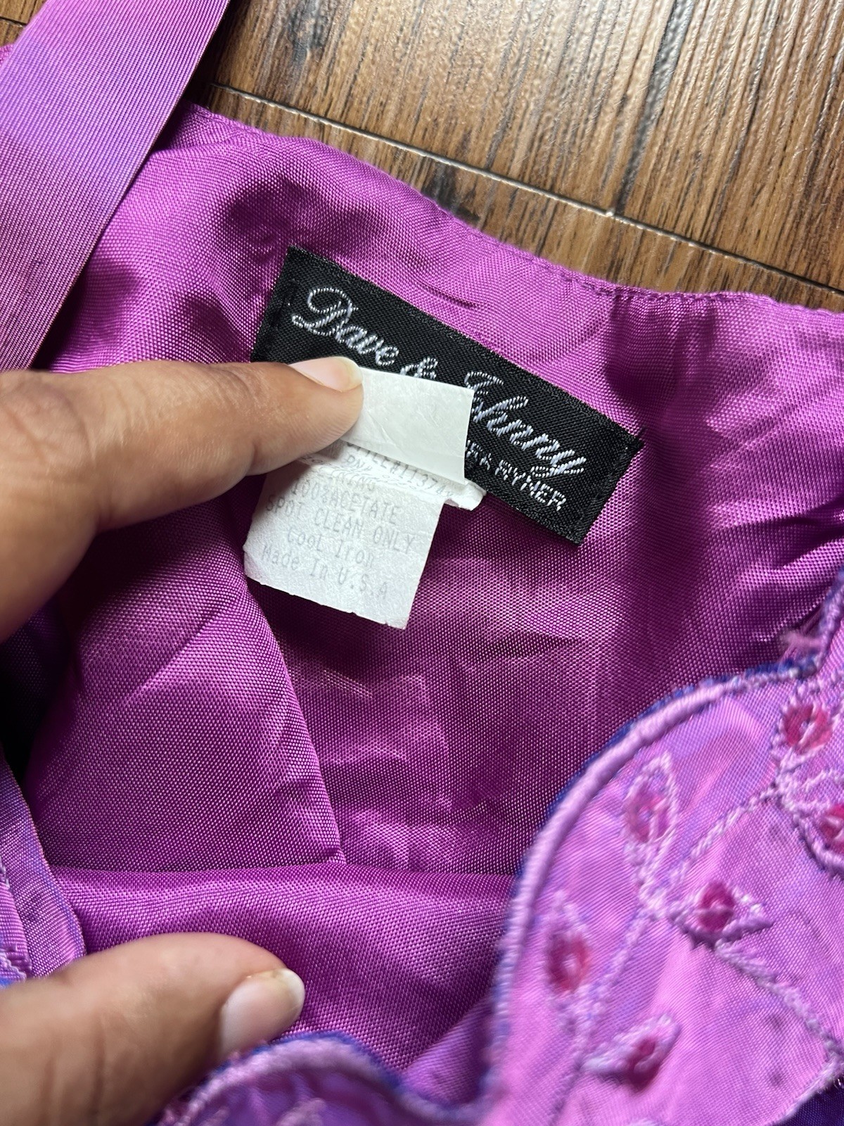Vintage Dave & Johnny Corset Top Purple Iridescent Evening Embroidered Sequin 14