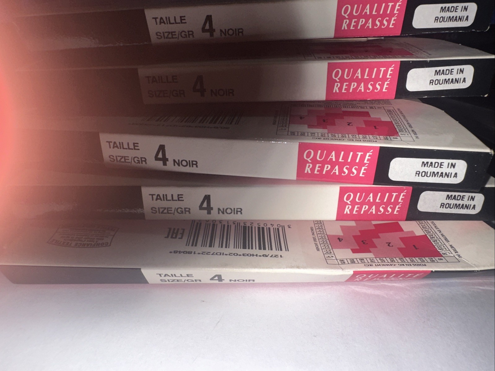 Dim Sublime Flat Tummy Pantyhose Size 4 Large Black 15D Satin Finish *lot Of 5*