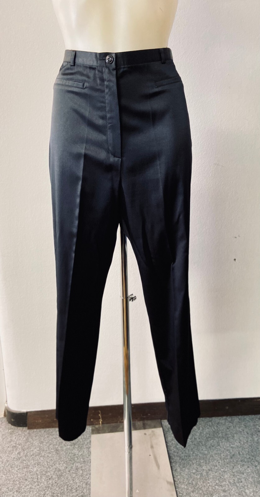 Women’s Vintage dress black pants | Satin finish meets comfort