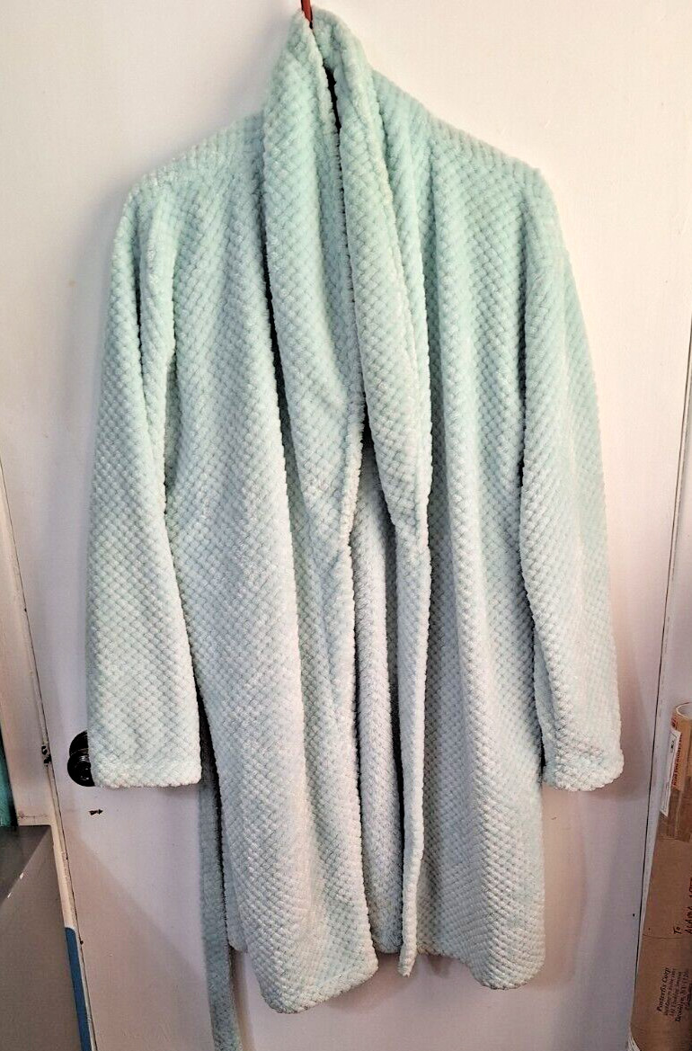 Christian Lacroix Mint Green Bathrobe Plush One Size Fits Most
