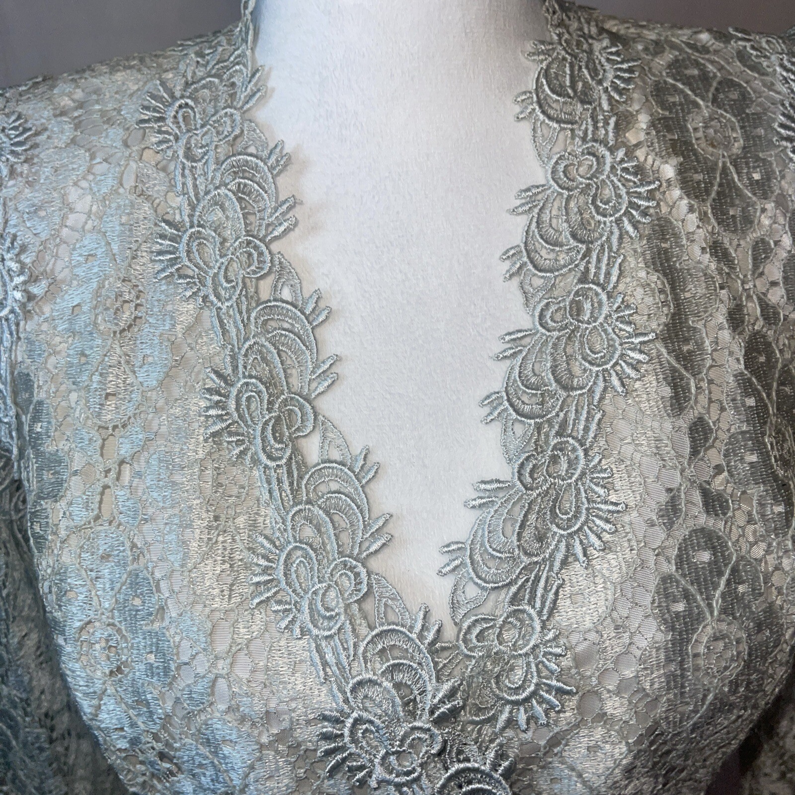 VTG Cachet By Bari Protas Layered Lace Top Jacket Size 5-6 Victorian STUNNING